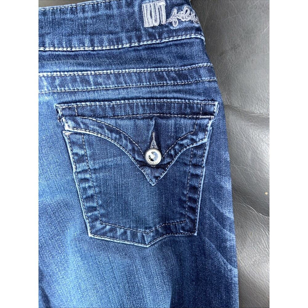 Women’s Kut from Kloth Farrah Baby Boot Denim jeans Size 12 Blue Streetwear - Picture 10 of 10